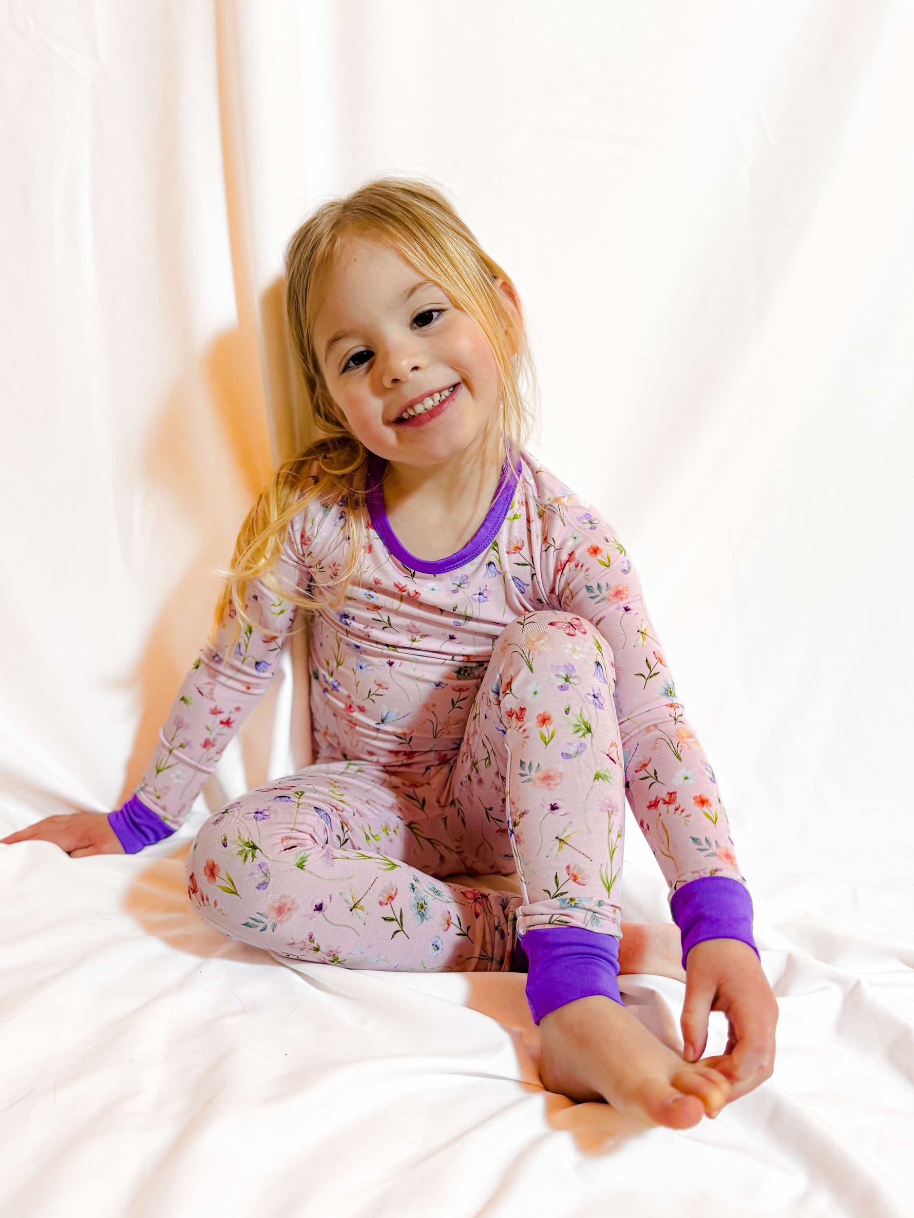 Dragonfly Dreams Bamboo Wildflower Garden 2 Piece Pajama Set