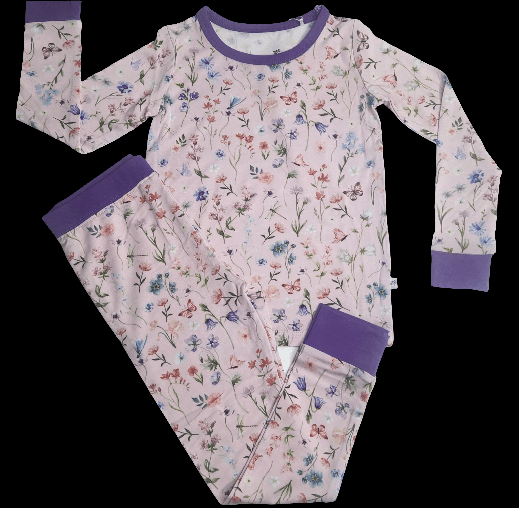 Dragonfly Dreams Bamboo Wildflower Garden 2 Piece Pajama Set