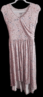 Dragonfly Dreams Bamboo Wildflower Garden Cap Sleeve Women's Hi - Low Dress