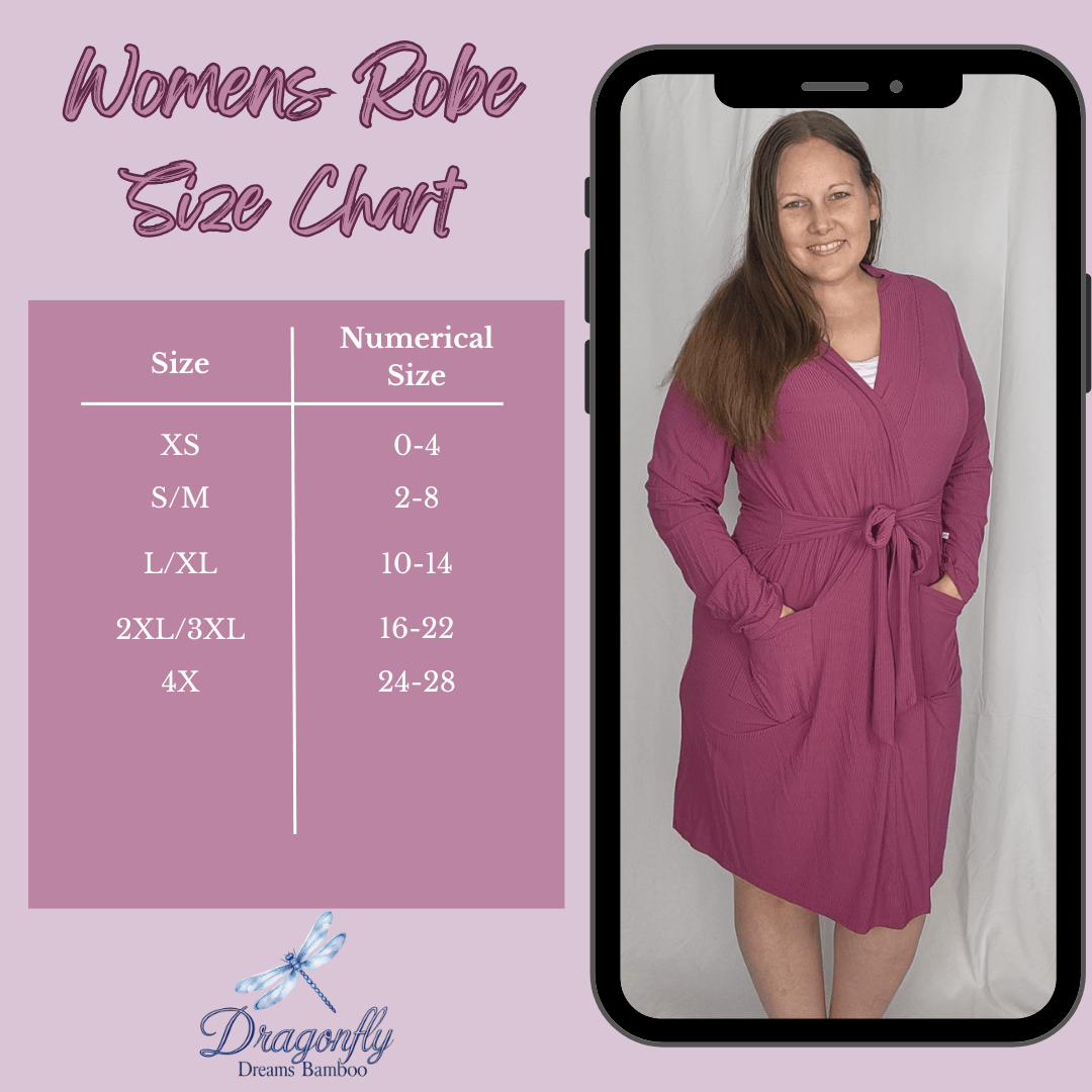 Dragonfly Dreams Bamboo Wildflower Garden Robe