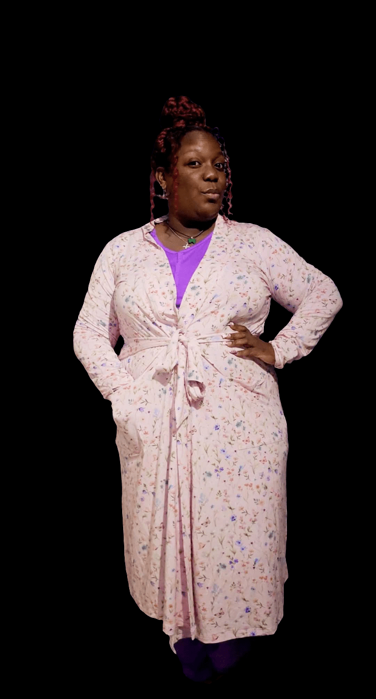 Dragonfly Dreams Bamboo Wildflower Garden Robe