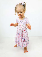 Dragonfly Dreams Bamboo Wildflower Garden Twirl Dress with Pockets & Shorts Set