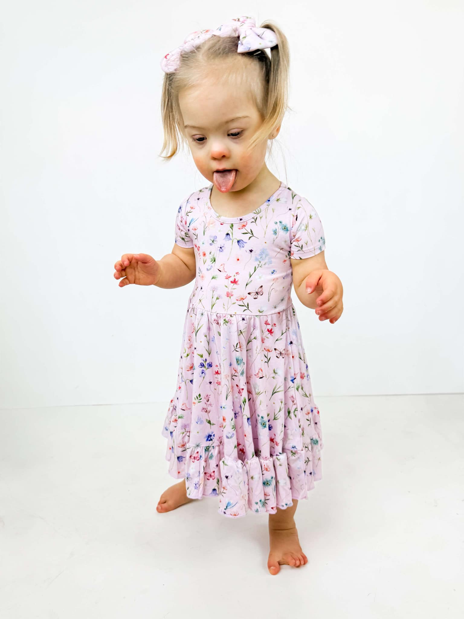 Dragonfly Dreams Bamboo Wildflower Garden Twirl Dress with Pockets & Shorts Set
