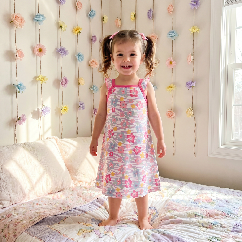 Wildflower Wishes Flutter Sleeve Dress by Bestaroo