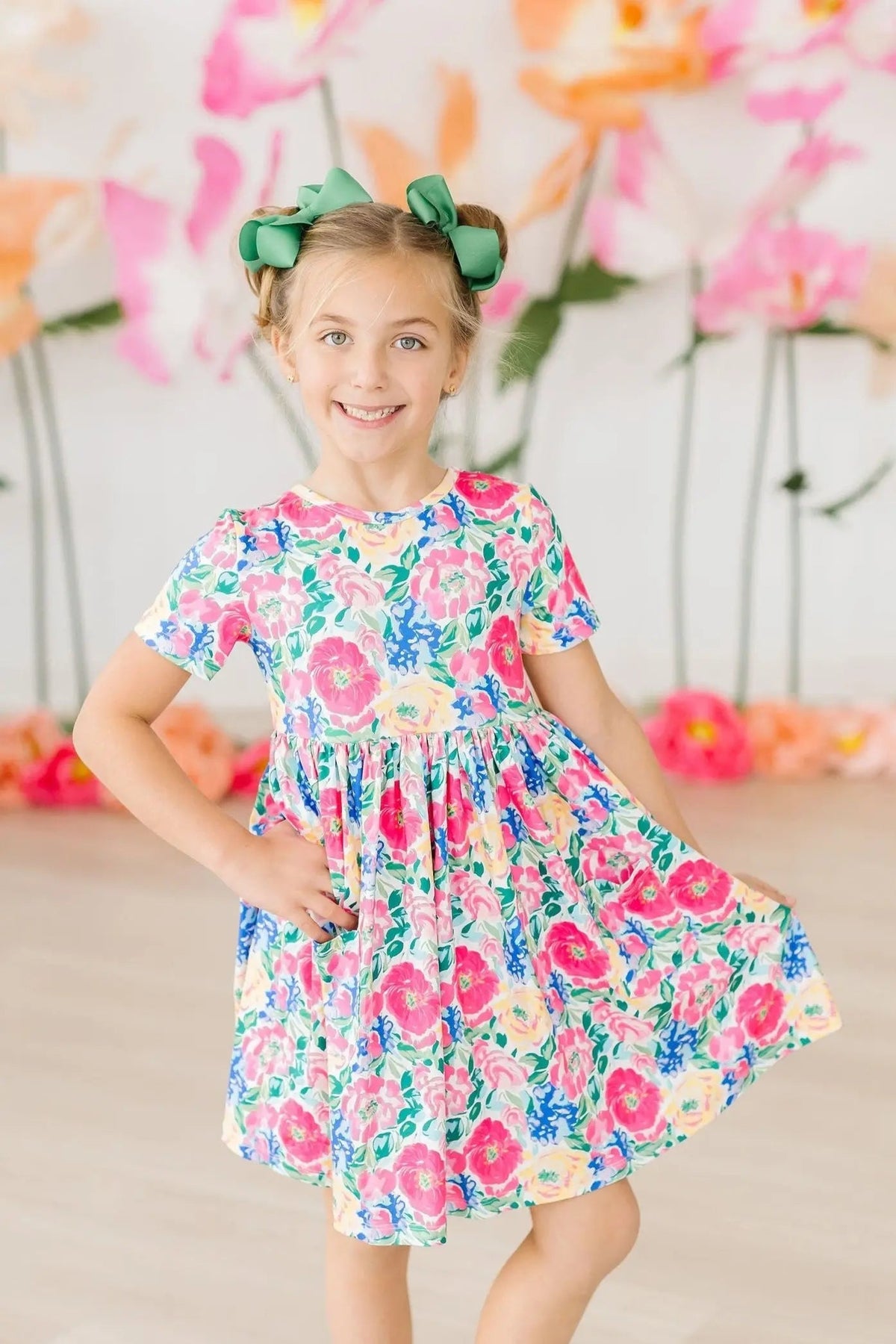 Mila & Rose ® Wildflower Wishes S/S Pocket Twirl Dress - 