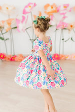 Mila & Rose ® Wildflower Wishes S/S Pocket Twirl Dress - 