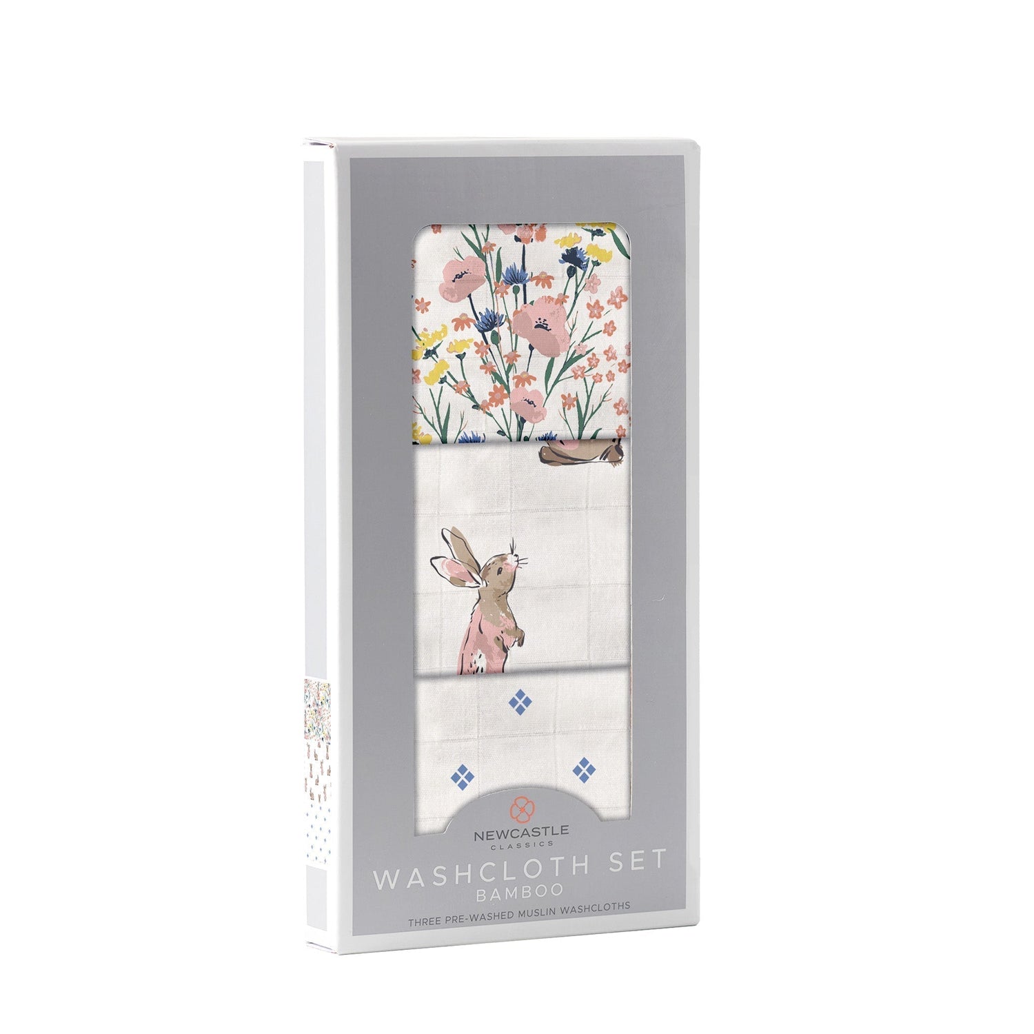 Newcastle Classics Wildflowers Bamboo Washcloth Set with Quick Drying Fabric - Home & Garden > Linens & Bedding > Towels > Bath Towels & Washcloths > Washcloths Washcloth Set