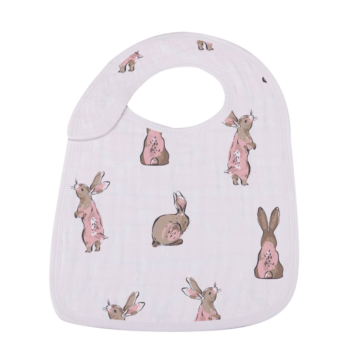 Newcastle Classics Wildflowers Snap Bibs Set with Soft Fabric for Infants and Toddlers - 