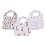 Newcastle Classics Wildflowers Snap Bibs Set with Soft Fabric for Infants and Toddlers - 