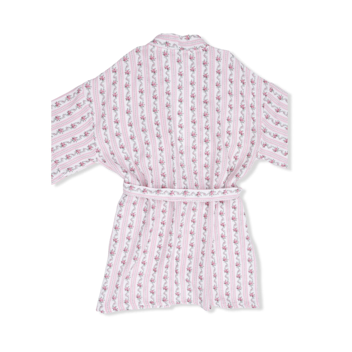 Angel Dear Winding Roses Stripe - Adult Kimono Mid Thigh Robe - 