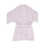 Angel Dear Winding Roses Stripe - Adult Kimono Mid Thigh Robe - 
