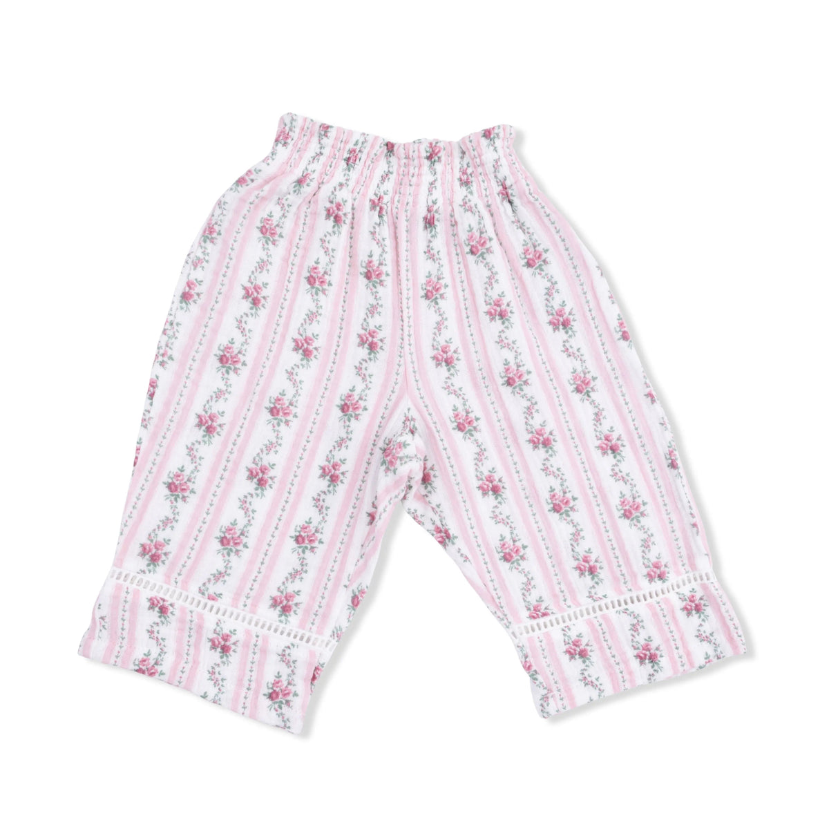 Angel Dear Winding Roses Stripe - Peplum Tank and Smocked Waist Pants - 