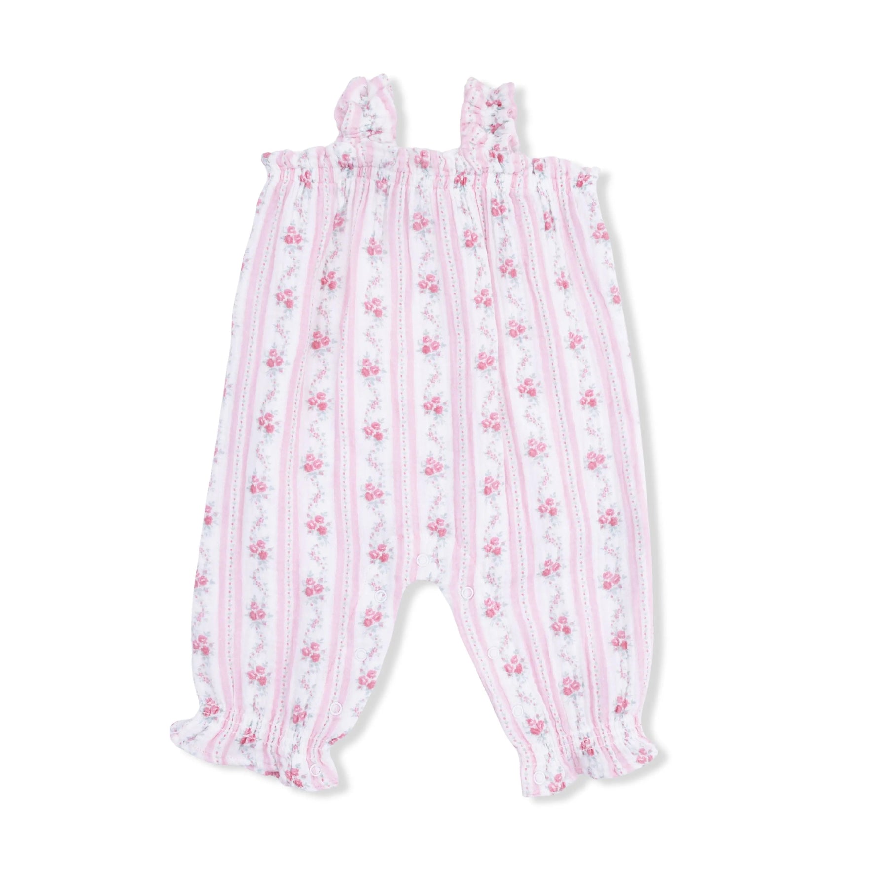 Angel Dear Winding Roses Stripe - Ruffly Strap Overall - 