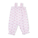 Angel Dear Winding Roses Stripe - Ruffly Strap Overall - 