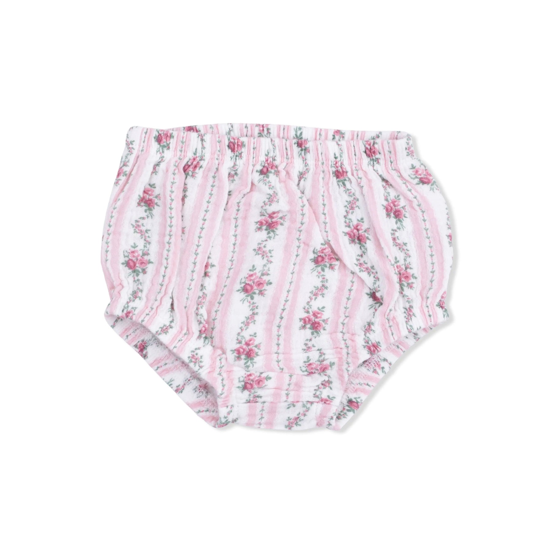 Angel Dear Winding Roses Stripe - Smocked Ruffle Sundress & Bloomer - 