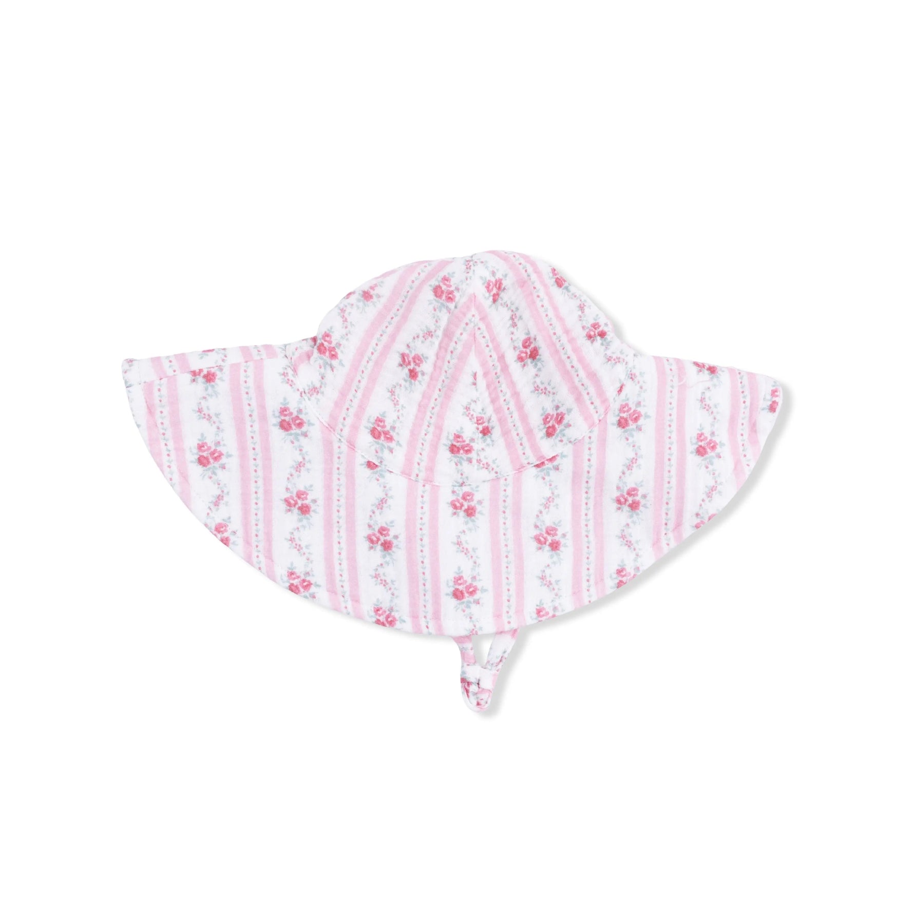 Angel Dear Winding Roses Stripe - Wide Brim Sun Hat - 