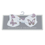 Newcastle Classics Winsome Butterflies Cotton Headband with Breathable Comfort for Casual Wear - 