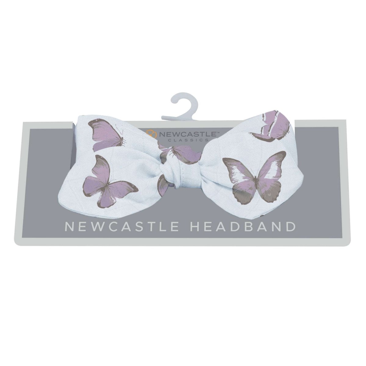 Newcastle Classics Winsome Butterflies Cotton Headband with Breathable Comfort for Casual Wear - 