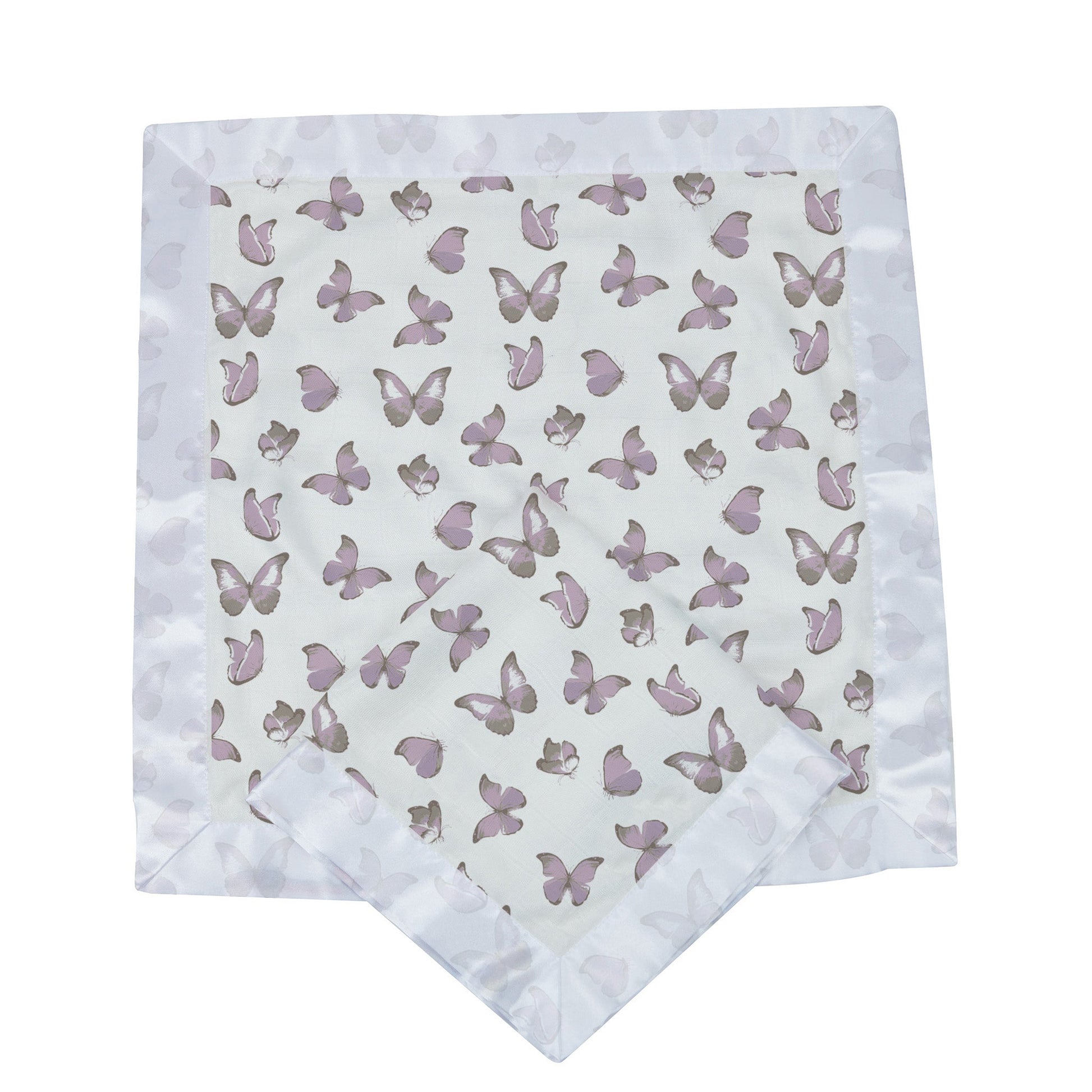 Winsome Butterflies Cotton Muslin Security Baby Blankie Twin Pack Newcastle Classics