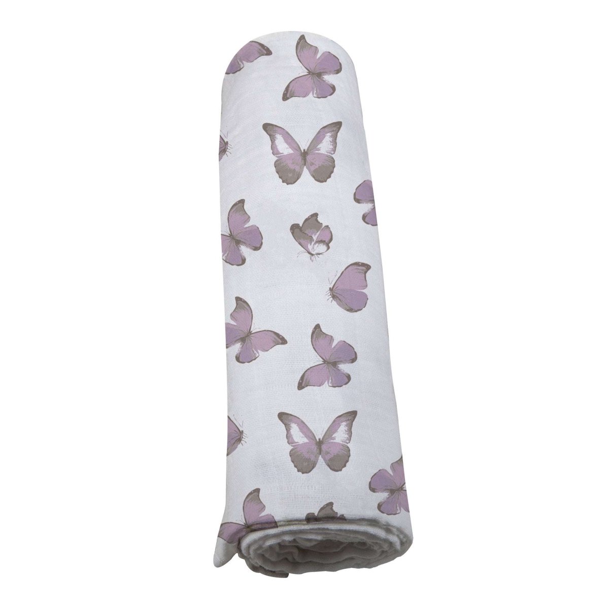 Newcastle Classics Winsome Butterflies Muslin Swaddle Blanket for Versatile Baby Use - 