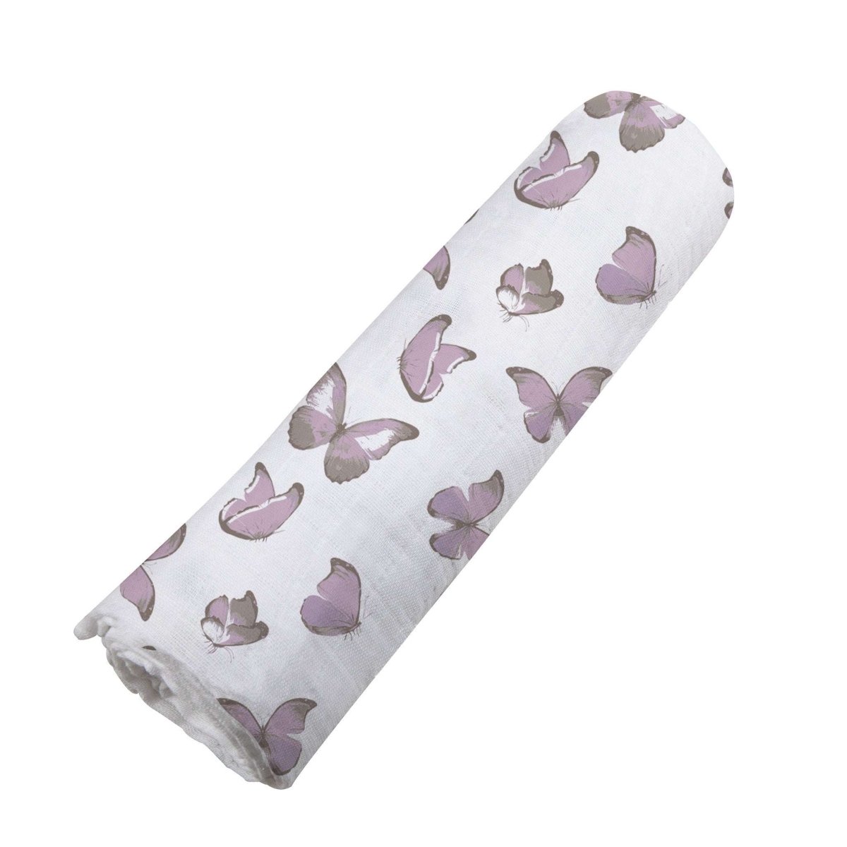 Newcastle Classics Winsome Butterflies Muslin Swaddle Blanket for Versatile Baby Use - 