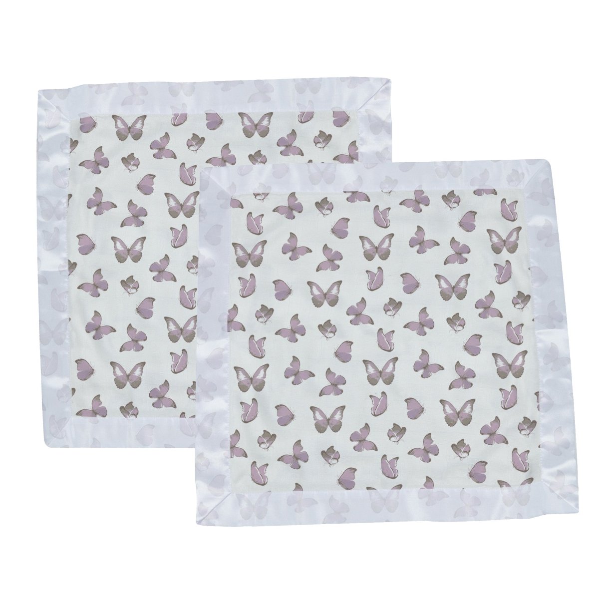 Newcastle Classics Winsome Cotton Muslin Baby Blankie Twin Pack for Comfort and Security - 
