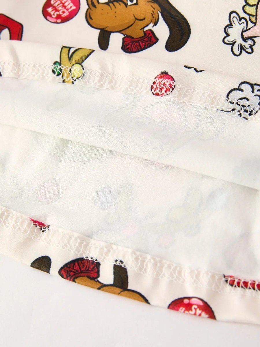 Rylee Faith Designs Winter Christmas Character Colorful Print Girls Dress - Everetts Place Boutique - 