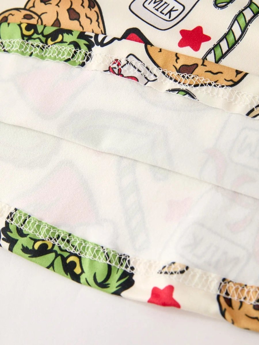 Rylee Faith Designs Winter Christmas Character Cookie Print Girls Dress - Everetts Place Boutique - 