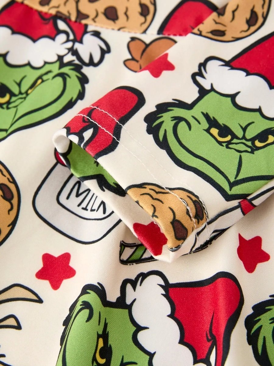 Rylee Faith Designs Winter Christmas Character Cookie Print Girls Dress - Everetts Place Boutique - 