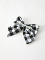 Rylee Faith Designs Winter Christmas Plaid Bow Hair Clip Festive Accessory - Everetts Place Boutique - 