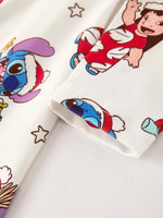 Rylee Faith Designs Winter Christmas Tree Character Print Girls Long Sleeve Casual Dress - Everetts Place Boutique - 