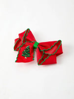 Rylee Faith Designs Winter Christmas Tree Hair Clip 4.7 Inch - Everetts Place Boutique - 