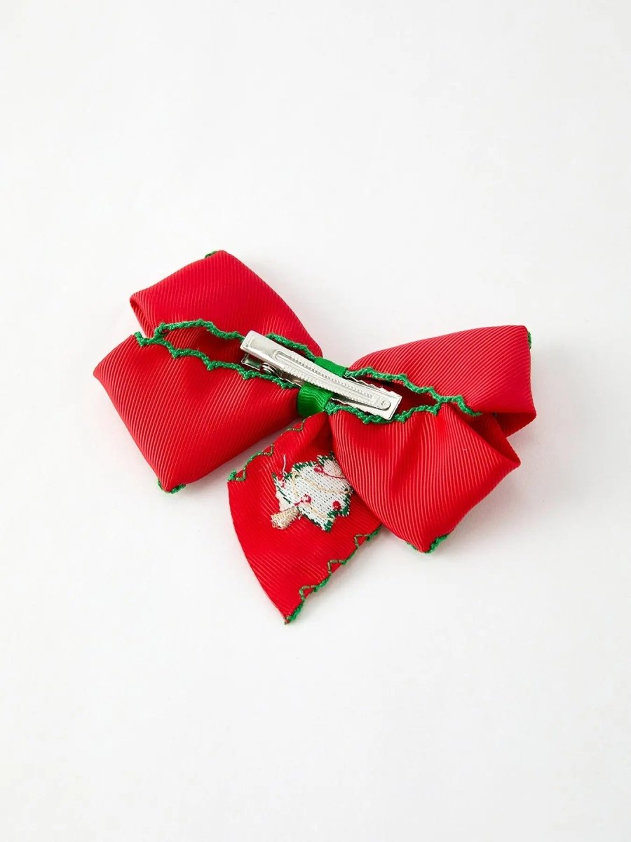 Rylee Faith Designs Winter Christmas Tree Hair Clip 4.7 Inch - Everetts Place Boutique - 