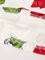 Rylee Faith Designs Winter Dress Christmas Santa Hat Character Print Green - Everetts Place Boutique - 