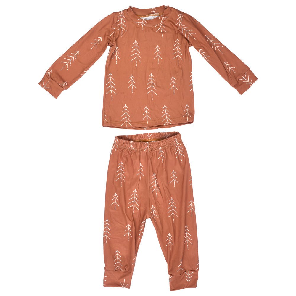 Three Little Tots Winter Pine Tree Jammies - 