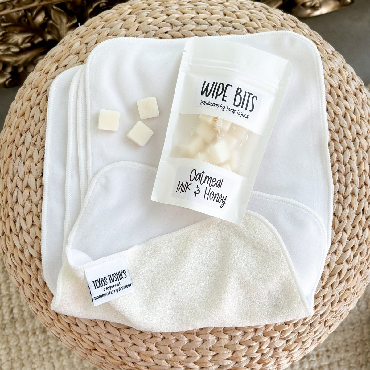 Goat Milk Soap Cloth Wipe Bit Jars by Texas Tushies