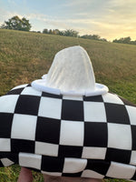 The Good Village Cloth Co. Wipes Clutch | Black Check - 