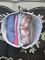 The Good Village Cloth Co. Wipes Clutch | Tan Check - 