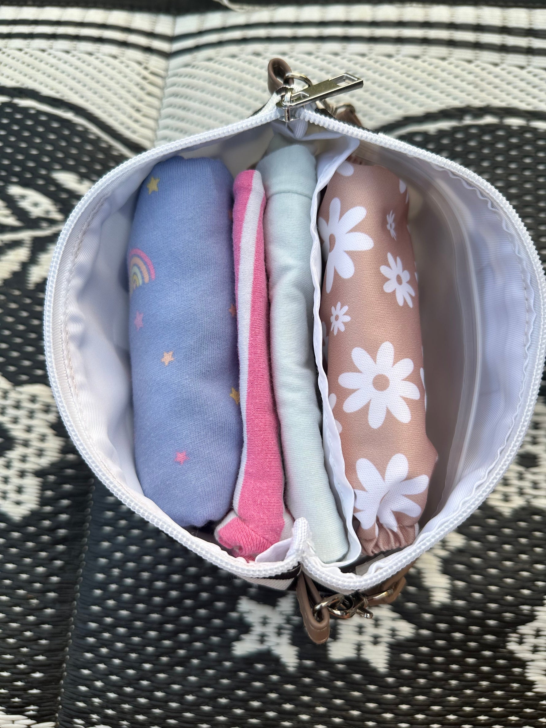 The Good Village Cloth Co. Wipes Clutch | Tan Check - 