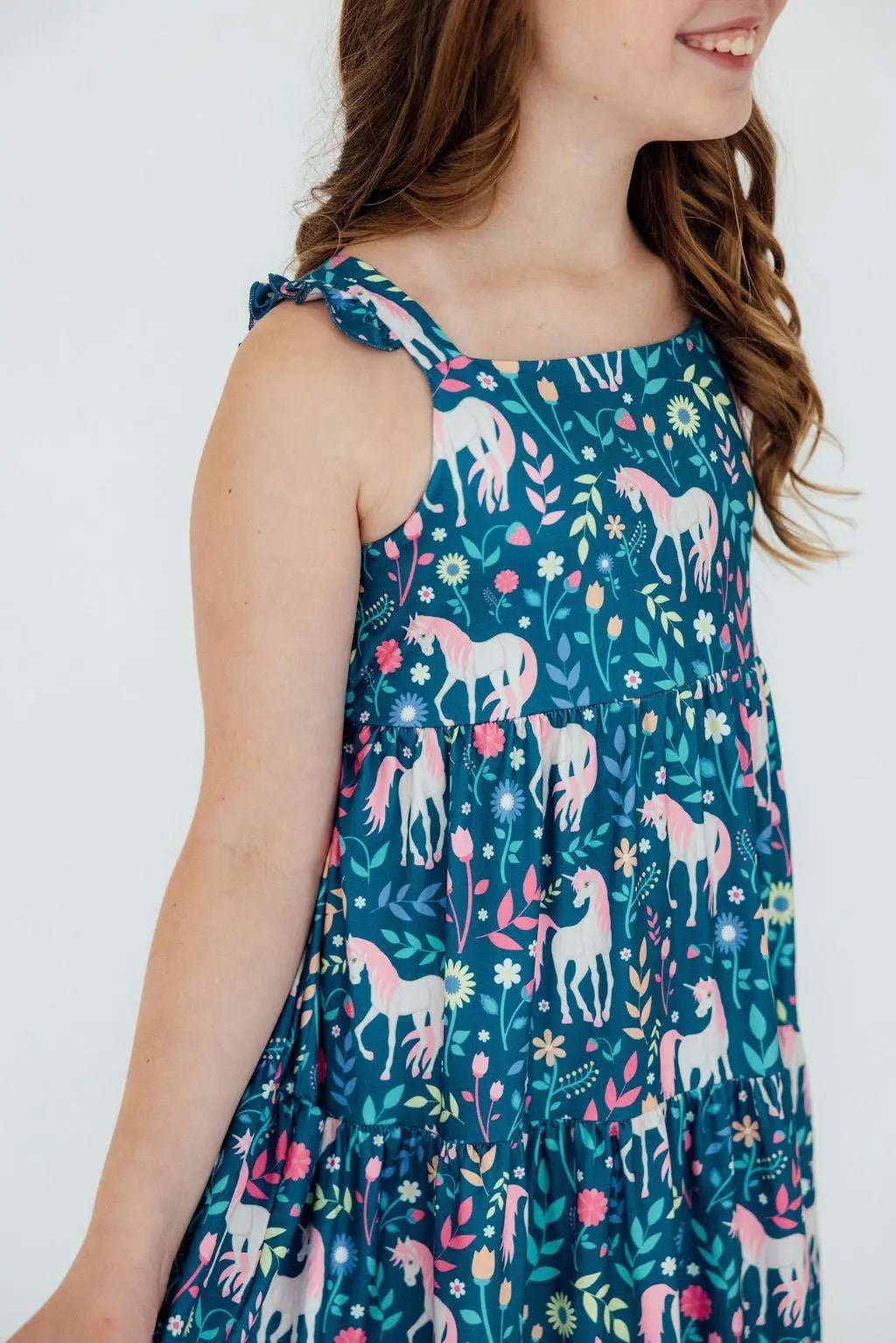 Mila & Rose ® Wish Upon a Unicorn Ruffle Maxi Dress - 