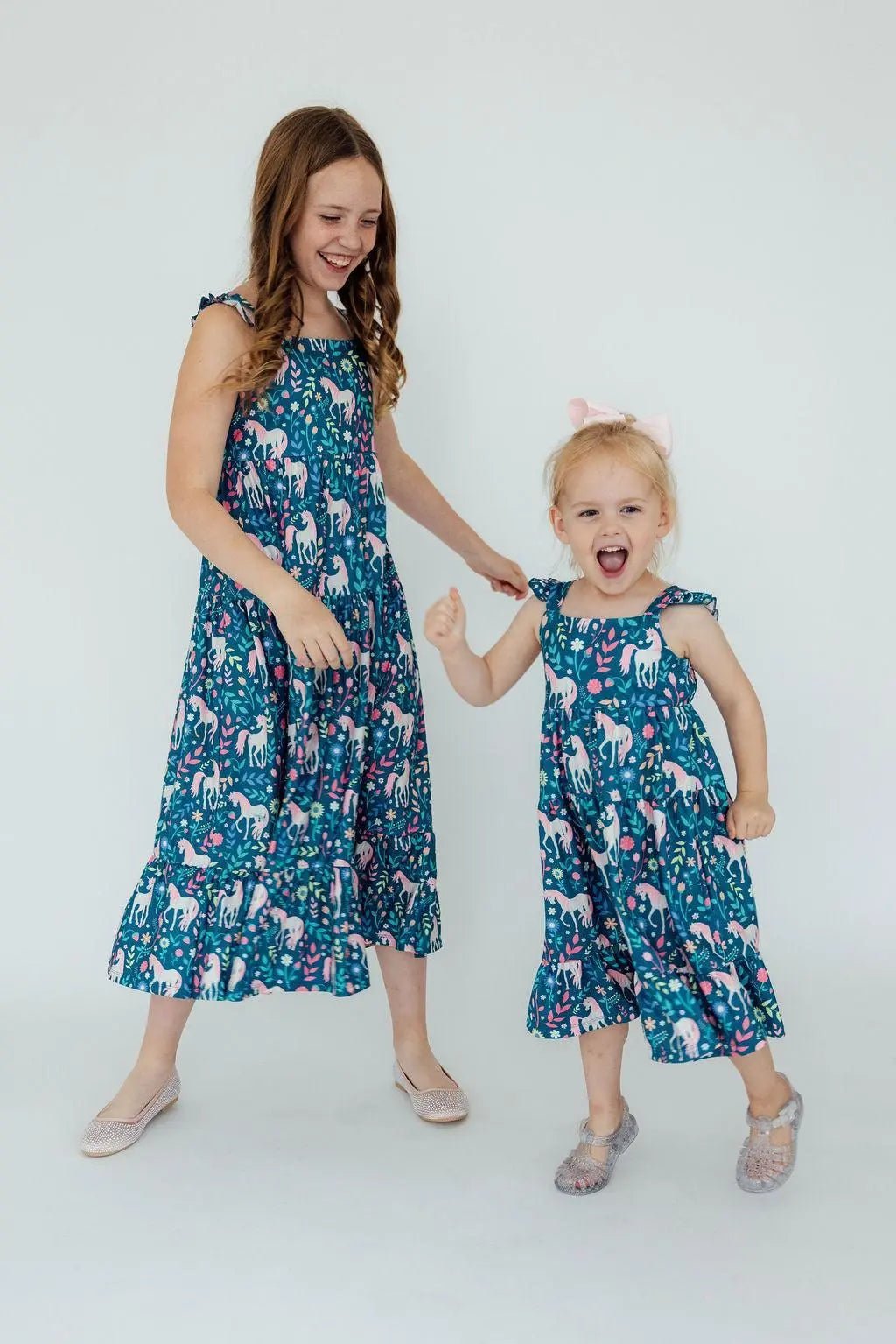 Mila & Rose ® Wish Upon a Unicorn Ruffle Maxi Dress - 