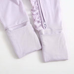 Luxie Charm Wisteria Ruffled Zippered Baby Romper - Everetts Place Boutique - 