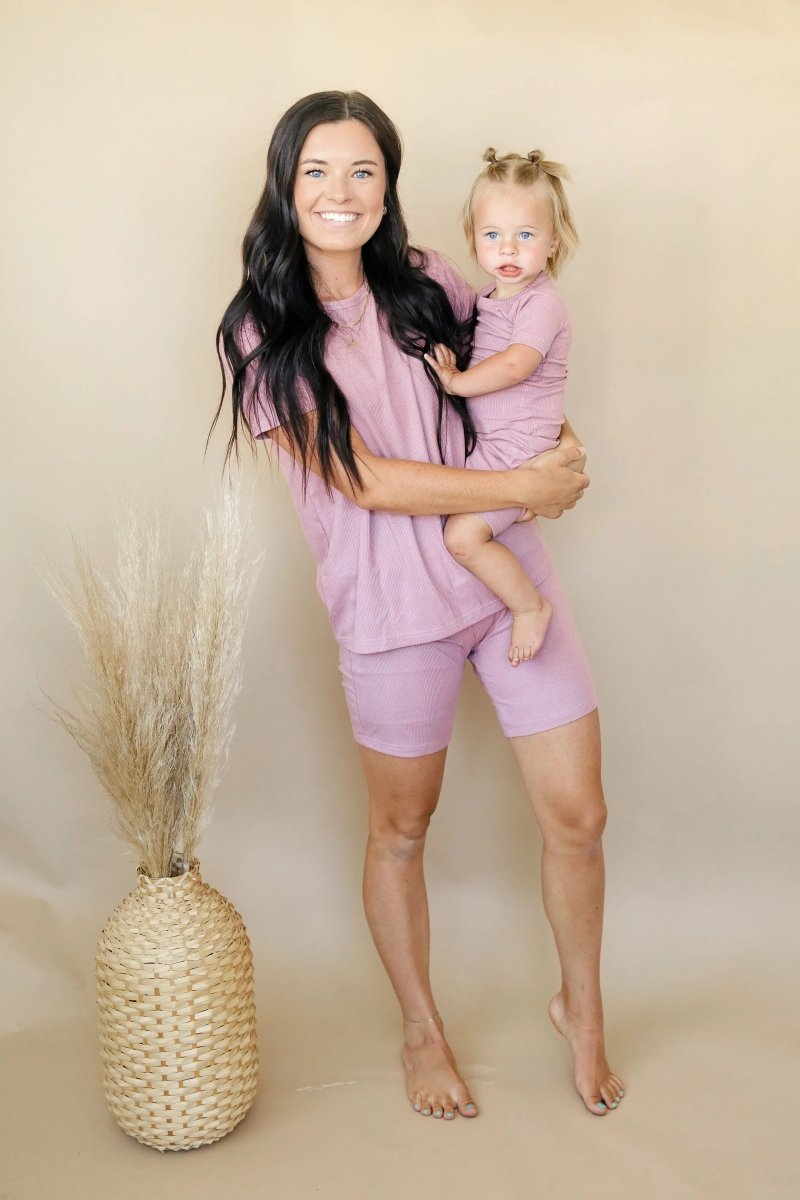 Little Joy Co. Womens Bamboo Ribbed Pajama Top and Bottom Separates - Everetts Place Boutique - 