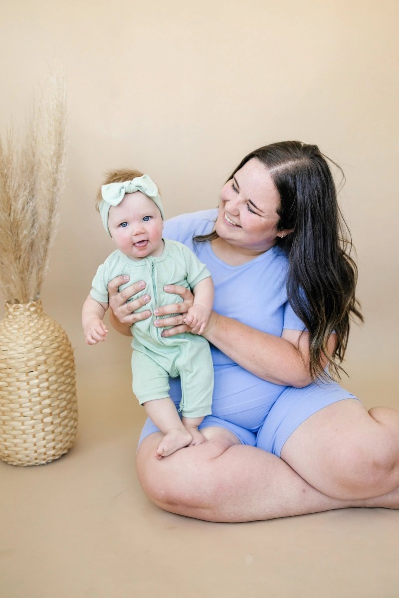 Little Joy Co. Womens Bamboo Ribbed Pajama Top and Bottom Separates - Everetts Place Boutique - 
