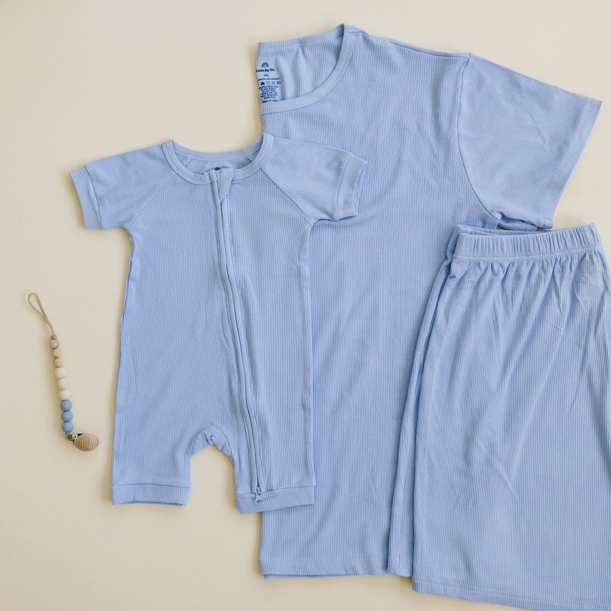 Little Joy Co. Womens Bamboo Ribbed Pajama Top and Bottom Separates - Everetts Place Boutique - 