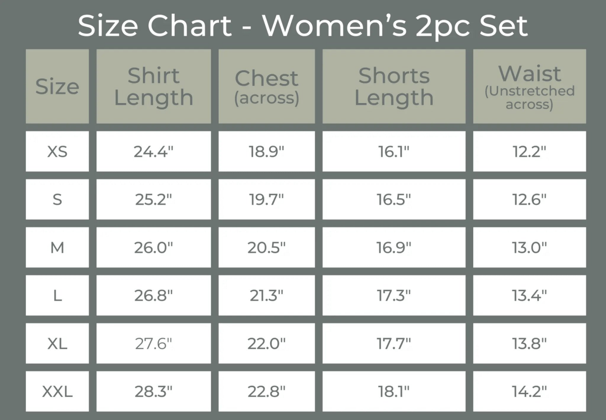Little Joy Co. Women's Bamboo Tee and Bike Shorts Set Separates Soft - Everetts Place Boutique - 