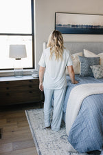 Mebie Baby Women's Light Blue Gingham Pajama Set - 