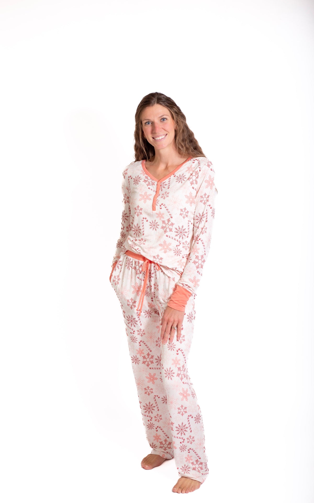 My First Candy Cane: Women's Pajamas: 2 Piece Bamboo Pajamas by Rayn’s Tiny Stitches