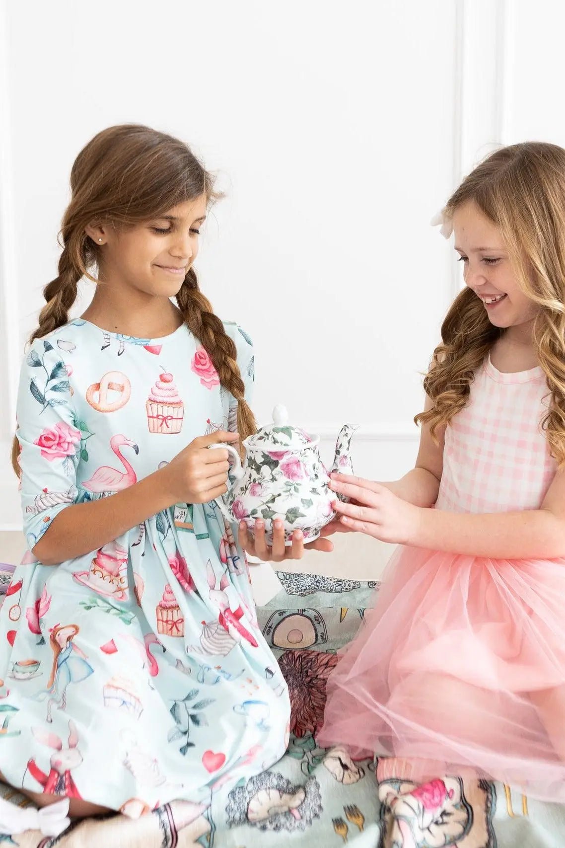 Mila & Rose ® Wonderland 3/4 Sleeve Pocket Twirl Dress - 
