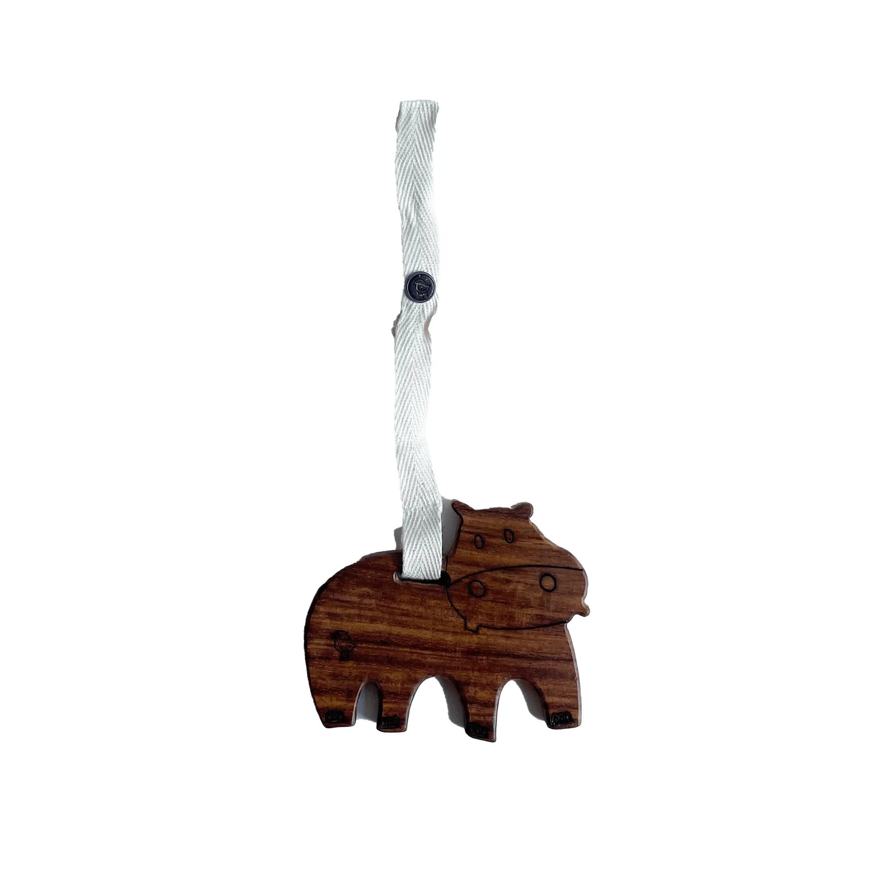 Finn + Emma wood stroller toy | henry the hippo - 